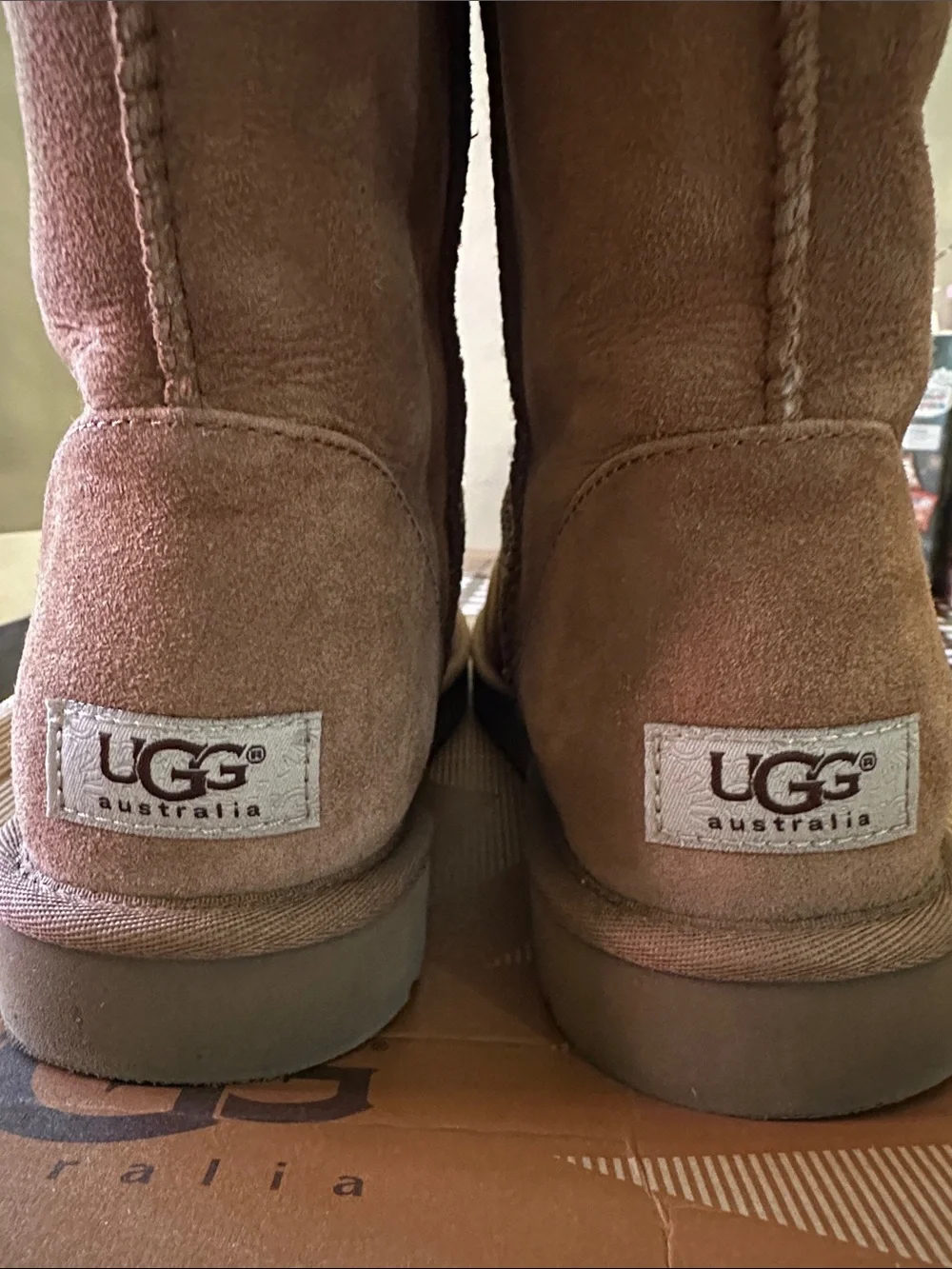 UGG chestnut suede